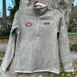 Patagonia Heathered Gray Jersey Mikes Fleece Pullover